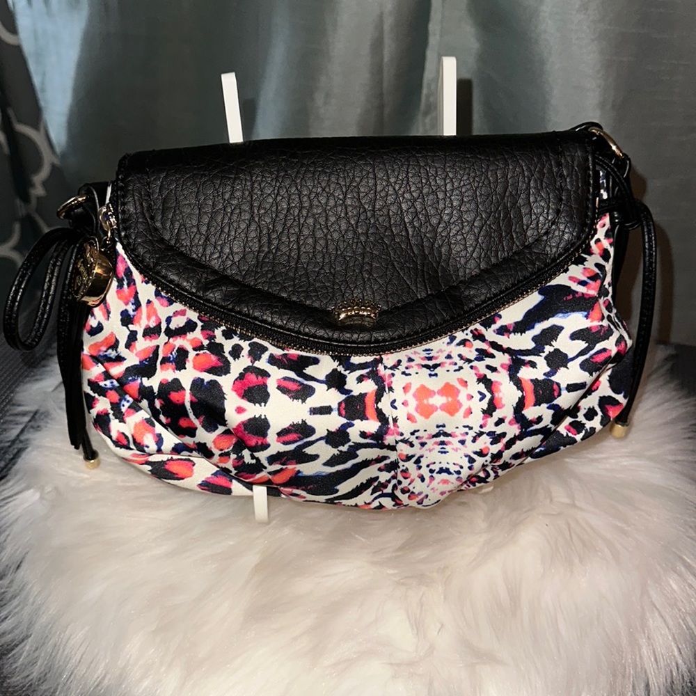 (NWOT) Juicy Couture Pink Animal Print Crossbody Bag w/Hidden Zipper Compartment